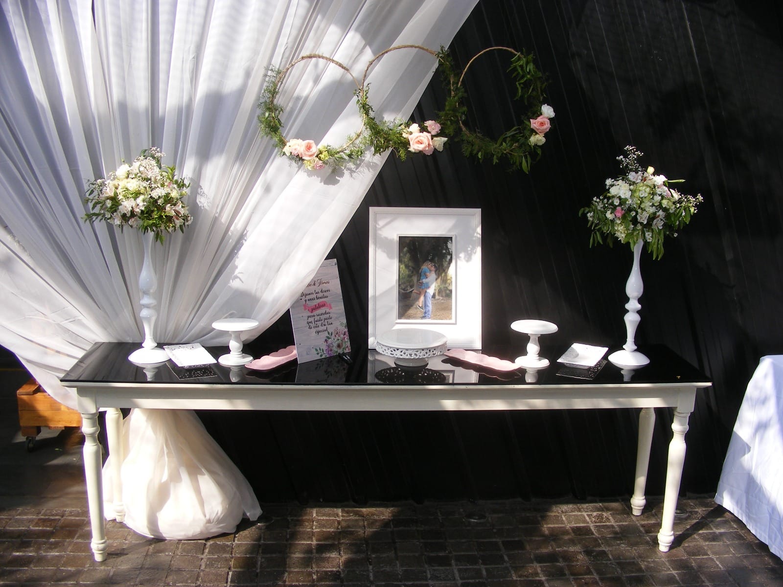 Decoración elegante para boda o celebración en Cieneguilla